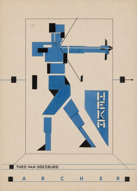 Theo van Doesburg Archer No3 - Affiche