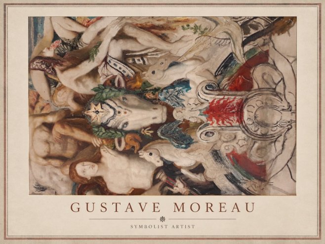 Gustave Moreau Mythological Composition No1 - Affiche