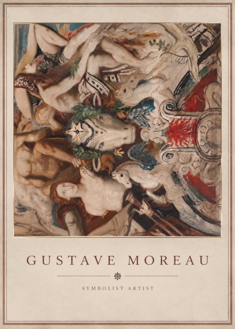 Gustave Moreau Mythological Composition No3 - Affiche