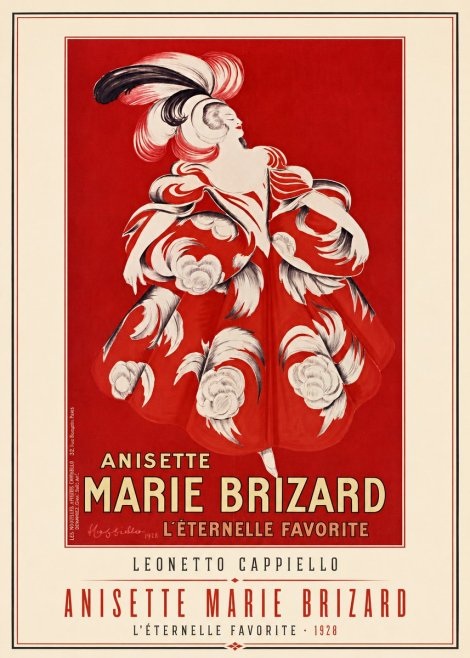 Leonetto Cappiello Anisette Marie Brizard - L'éternelle Favorite No1 - Affiche