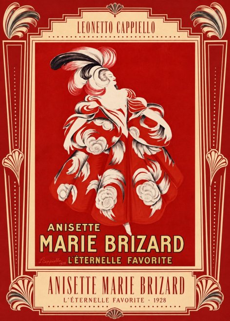 Leonetto Cappiello Anisette Marie Brizard - L'éternelle Favorite No4 - Affiche