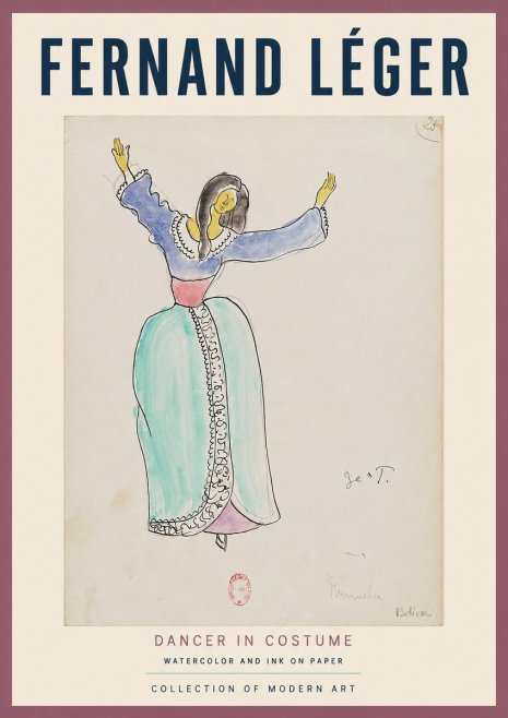 Fernand Léger Manuela Bolívar I No2 - Affiche