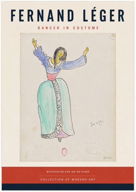Fernand Léger Manuela Bolívar I No4 - Affiche