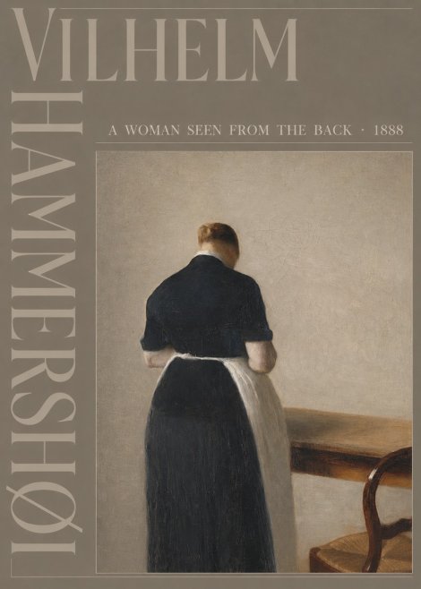 Vilhelm Hammershøi A Woman Seen from the Back No4 - Affiche