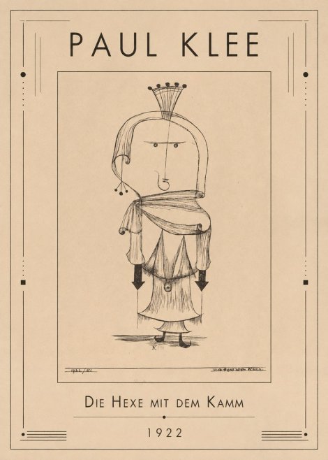 Paul Klee Die Hexe Mit Dem Kamm No1 - Affiche