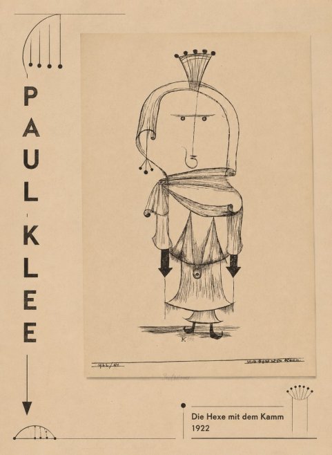 Paul Klee Die Hexe Mit Dem Kamm No2 - Affiche