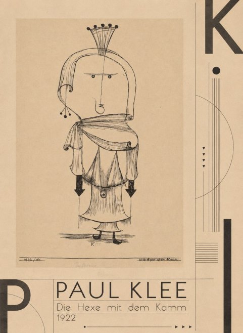 Paul Klee Die Hexe Mit Dem Kamm No3 - Affiche