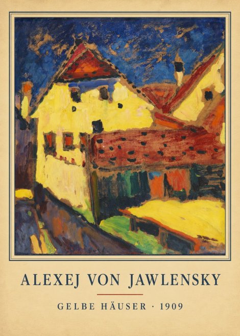 Alexej von Jawlensky Gelbe Häuser No4 - Affiche