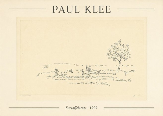 Paul Klee Kartoffelernte · 1909 No1 - Affiche