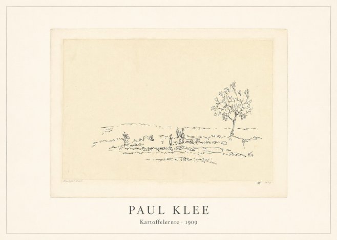 Paul Klee Kartoffelernte · 1909 No4 - Affiche