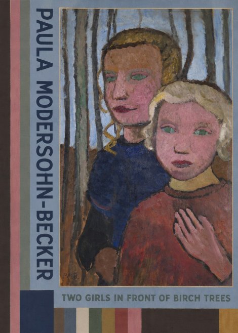 Paula Modersohn-Becker Two Girls in Front of Birch Trees No2 - Affiche