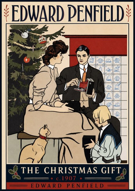 Edward Penfield The Christmas Gift No5 - Affiche
