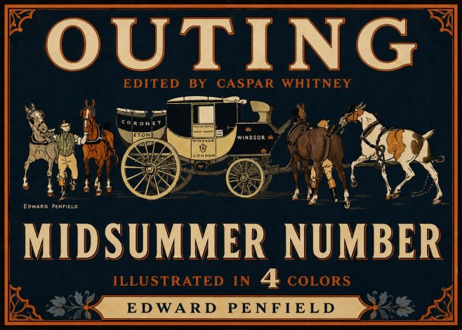 Edward Penfield Outing - Midsummer Number No5 - Affiche