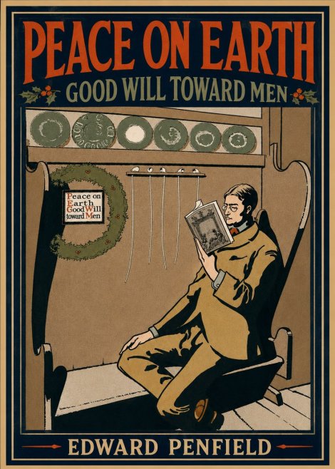 Edward Penfield Peace on Earth Good Will Toward Men No4 - Affiche