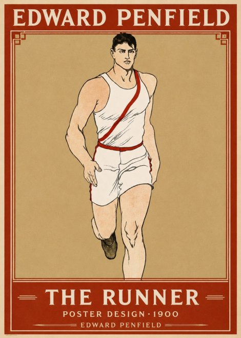 Edward Penfield The Runner No1 - Affiche