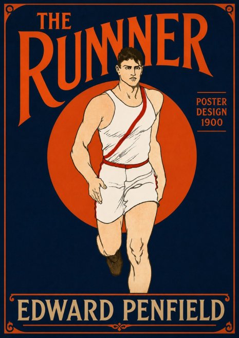 Edward Penfield The Runner No4 - Affiche