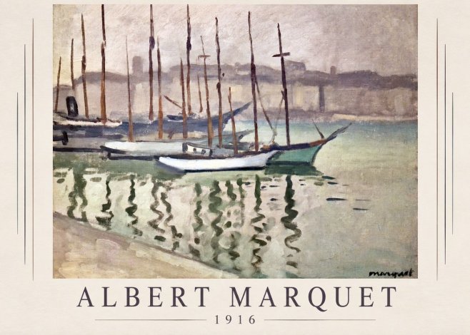 Albert Marquet Le Port Du Havre No1 - Affiche