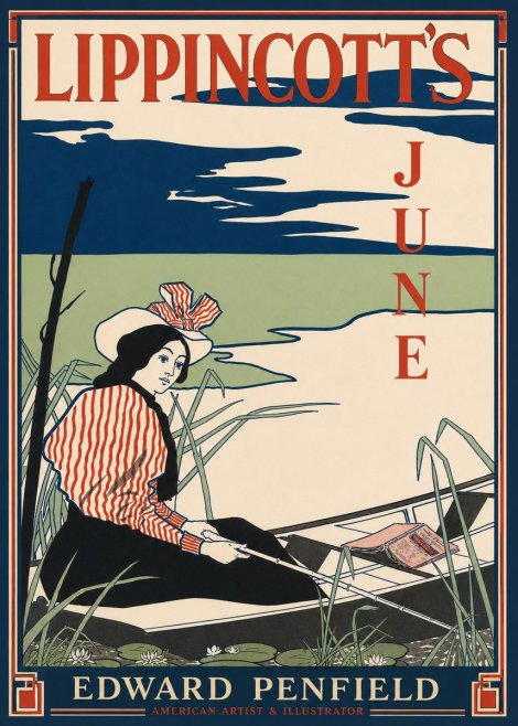 Edward Penfield Lippincott's June No4 - Affiche