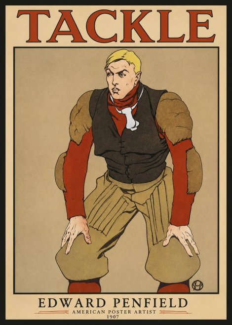 Edward Penfield Tackle No1 - Affiche