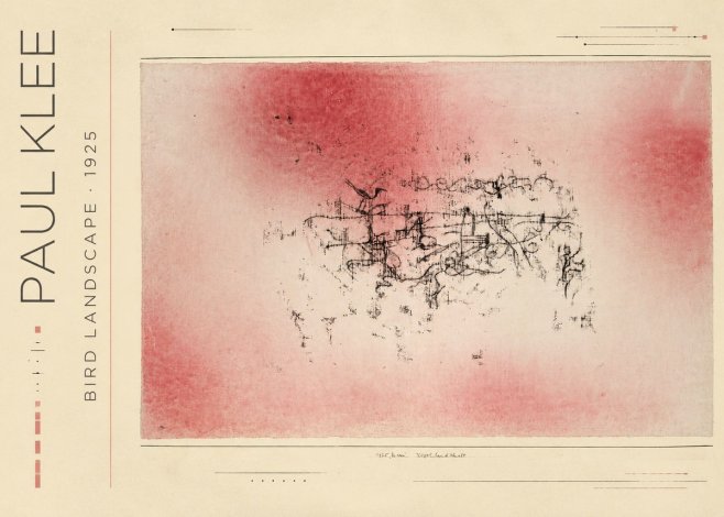 Paul Klee Bird Landscape No3 - Affiche