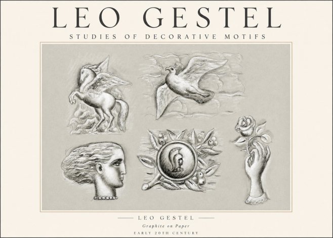 Leo Gestel Studies of Decorative Motifs No1 - Affiche