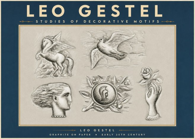 Leo Gestel Studies of Decorative Motifs No3 - Affiche