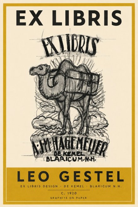 Leo Gestel Ex Libris Design No4 - Affiche
