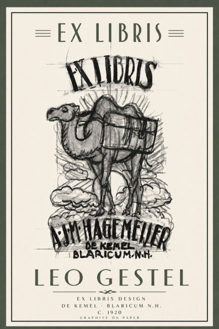 Leo Gestel Ex Libris Design No5 - Affiche