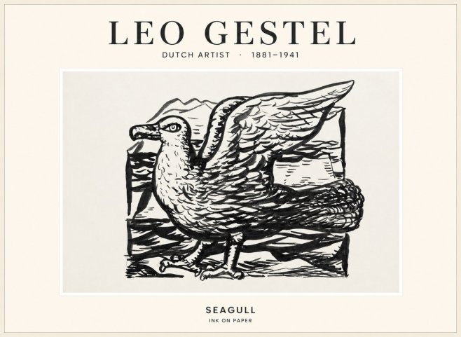Leo Gestel Seagull No1 - Affiche