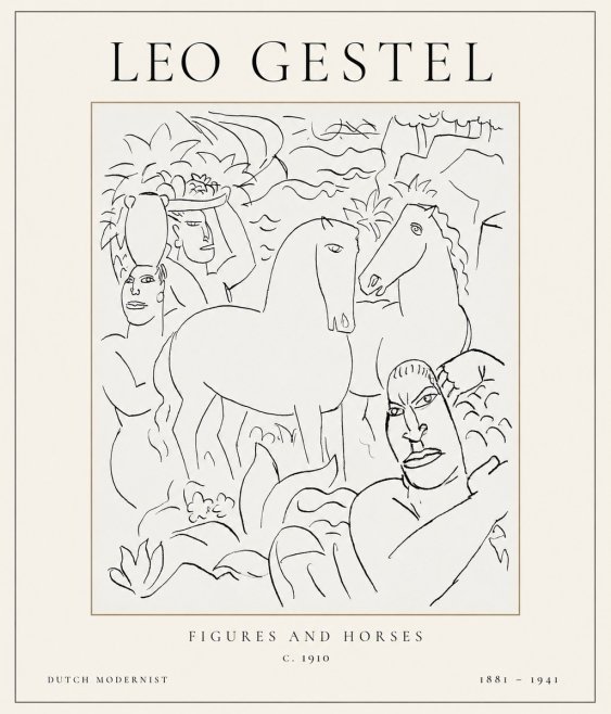 Leo Gestel The Equestrian Companions No2 - Affiche