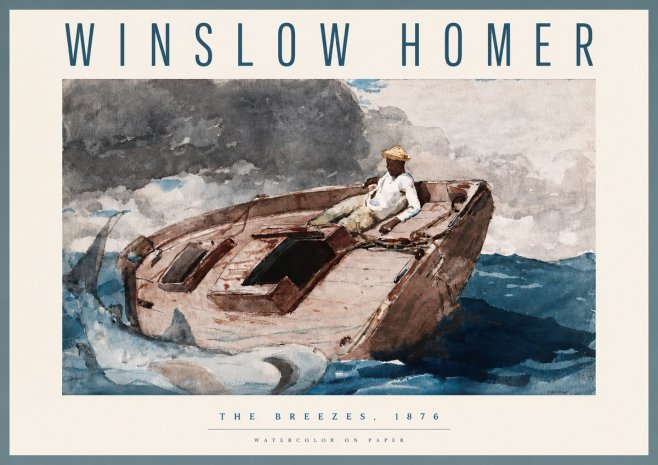 Winslow Homer The Breezes No4 - Affiche