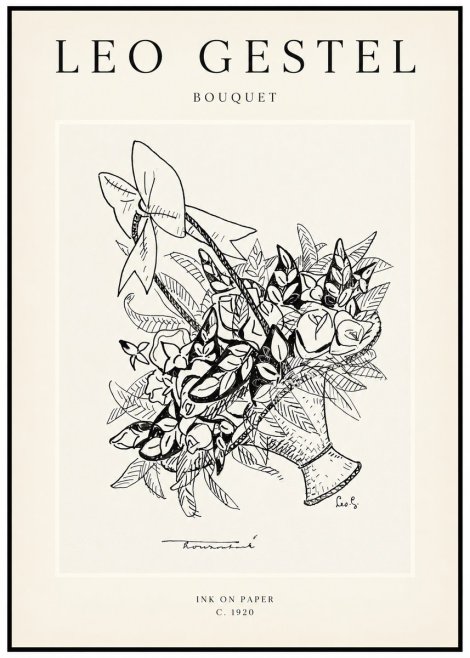 Leo Gestel Bouquet No1 - Affiche