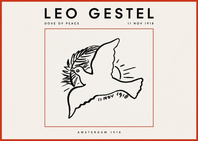 Leo Gestel Dove of Peace No2 - Affiche
