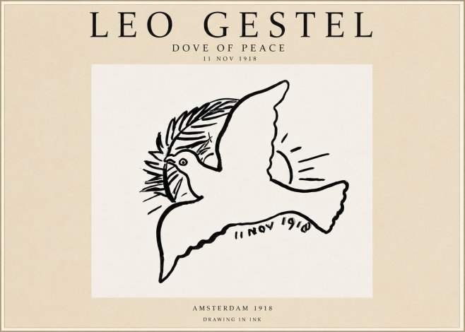 Leo Gestel Dove of Peace No3 - Affiche