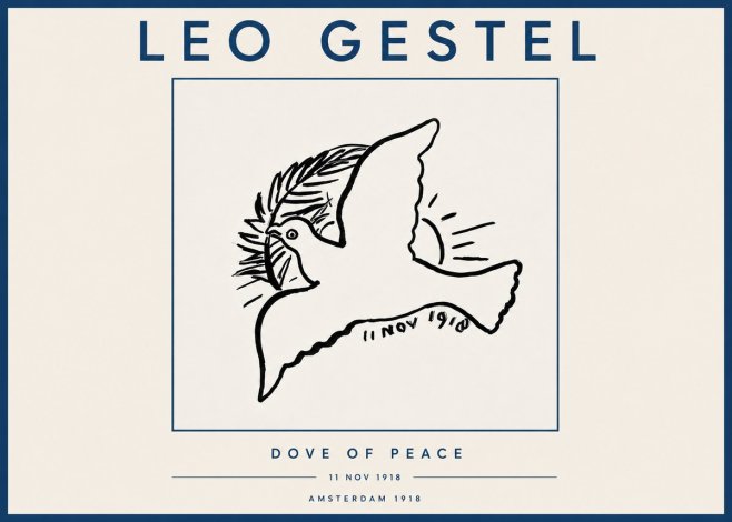 Leo Gestel Dove of Peace No4 - Affiche