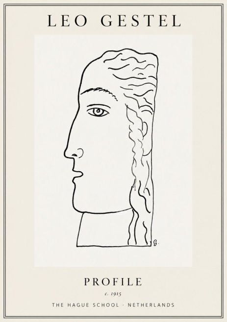 Leo Gestel Profile No1 - Affiche