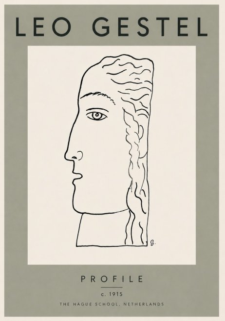 Leo Gestel Profile No3 - Affiche