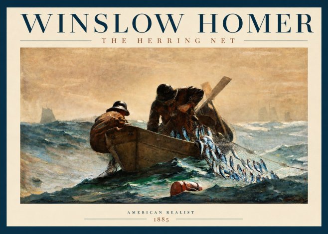 Winslow Homer The Herring Net I No2 - Affiche