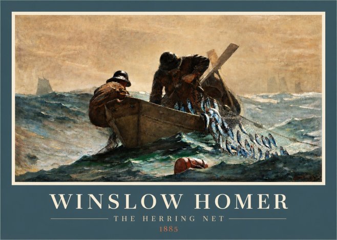 Winslow Homer The Herring Net I No3 - Affiche