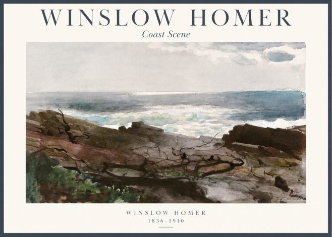 Winslow Homer Coast Scene No1 - Affiche