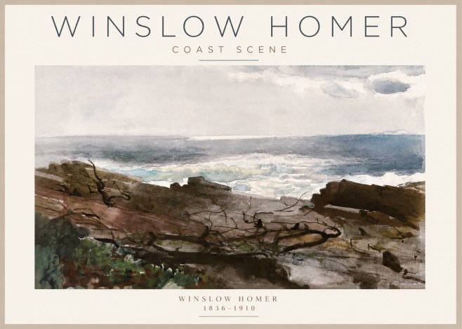 Winslow Homer Coast Scene No3 - Affiche