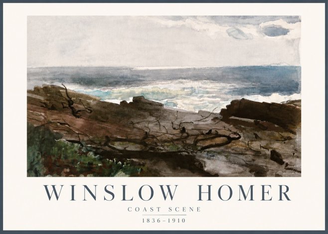 Winslow Homer Coast Scene No4 - Affiche