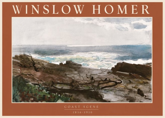 Winslow Homer Coast Scene No6 - Affiche