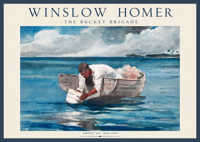 Winslow Homer The Bucket Brigade No3 - Affiche