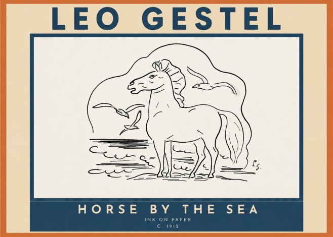 Leo Gestel Horse by the Sea No3 - Affiche