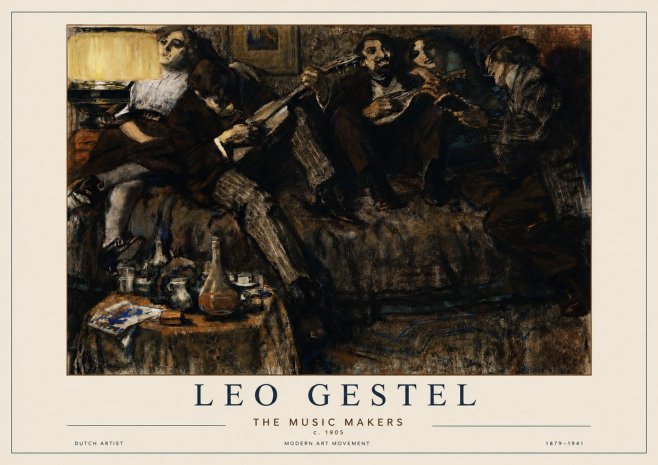 Leo Gestel The Music Makers No3 - Affiche