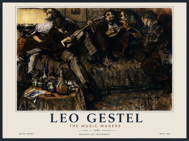 Leo Gestel The Music Makers No6 - Affiche