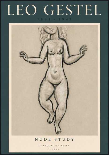 Leo Gestel Nude Study No4 - Affiche
