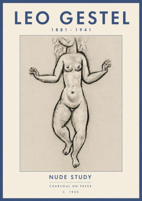 Leo Gestel Nude Study No6 - Affiche