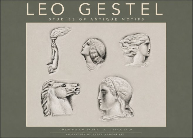 Leo Gestel Studies of Antique Motifs No2 - Affiche